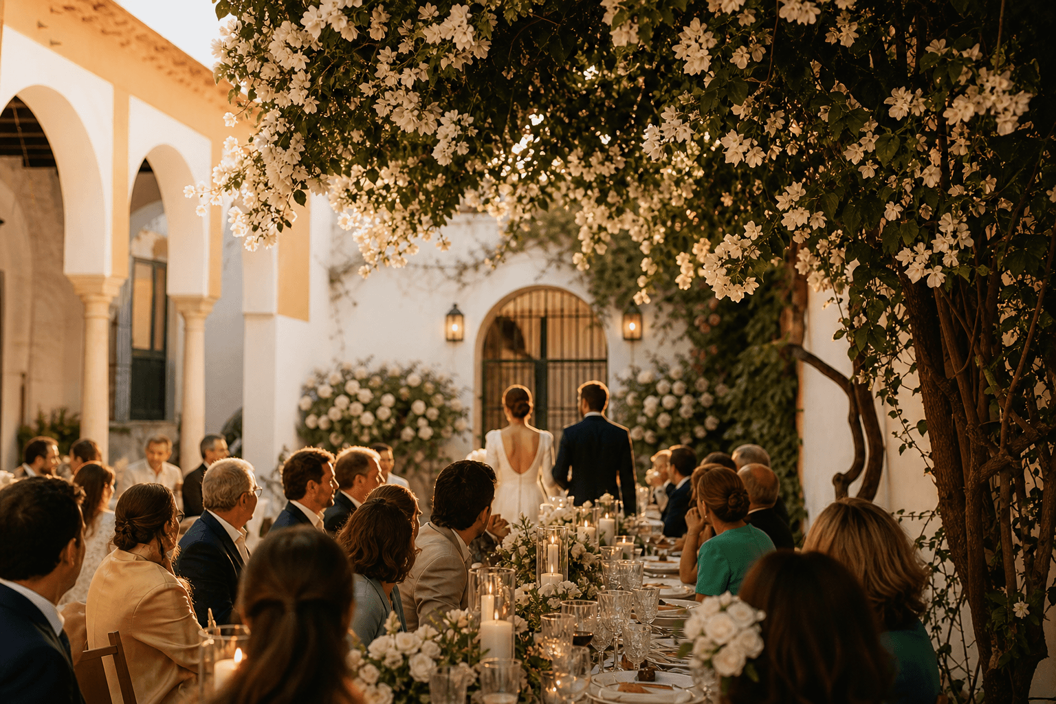 Ambiente de la boda de Laura y Andrés en Sevilla