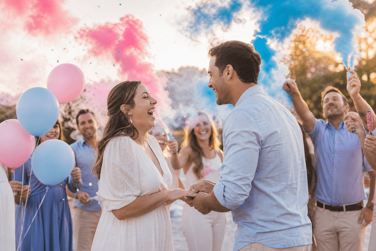 Ambiente de la celebración del reveal